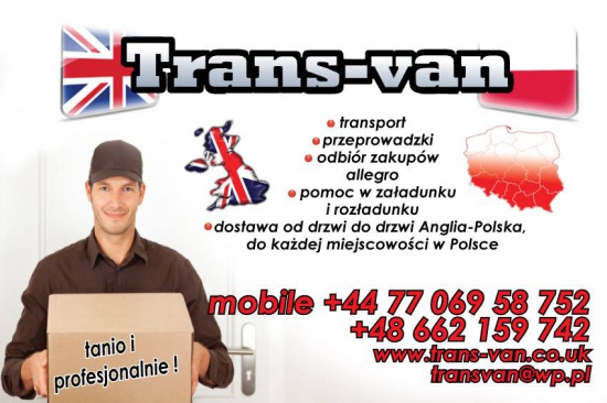 Paczki przeprowadzki Polska-Anglia od drzwi do drzwi 